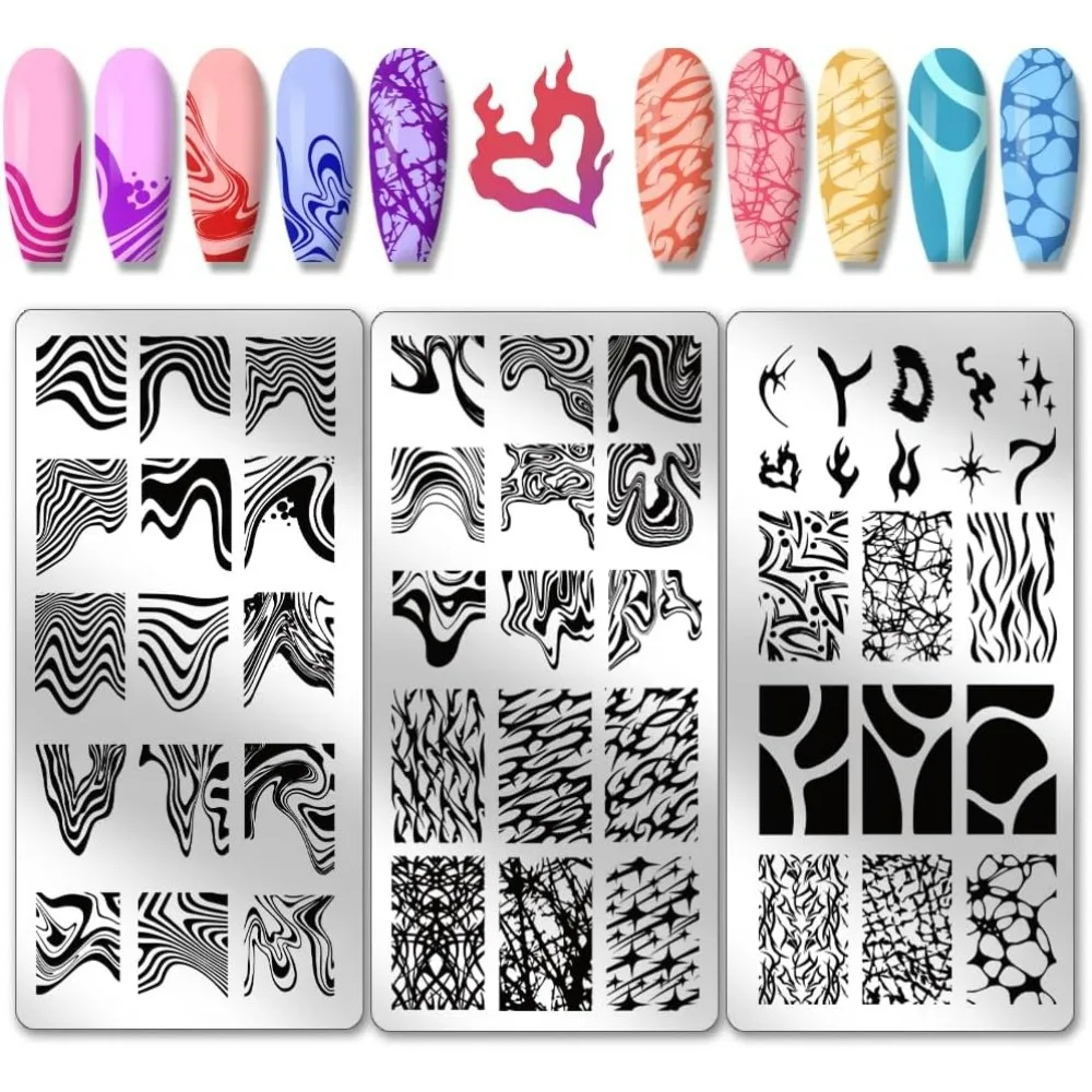 3Pcs Line Texture N…