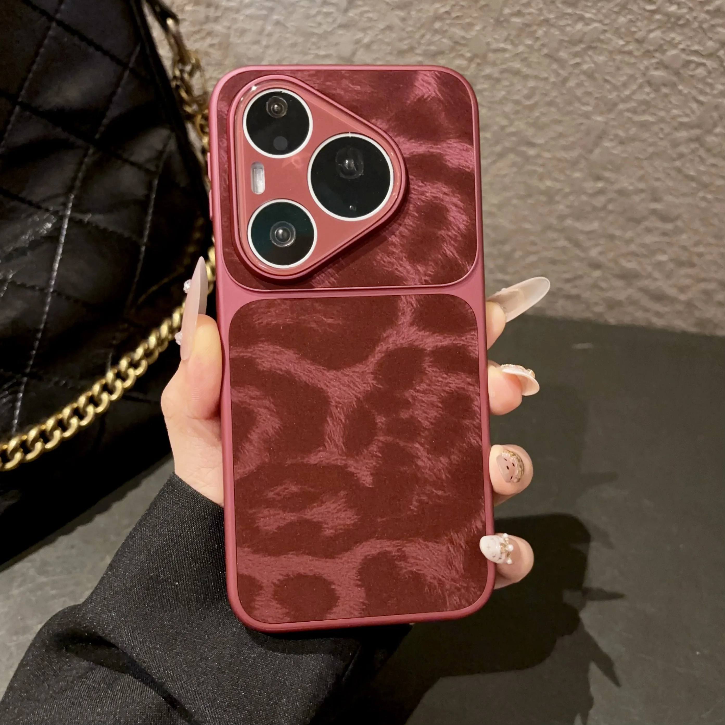 Shockproof Leopard Pattern Case for Huawei Pura 90 Pro Max 80 Pro 70, Slim Hard Acrylic Built-in Camera Protection Phone Cover
