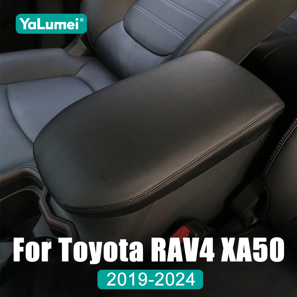 For Toyota RAV4 XA50 2019 2020 2021 2022 2023 2024 RAV 4 Hybrid Car Central Container Armrest Box PU Leather Content Box Cover