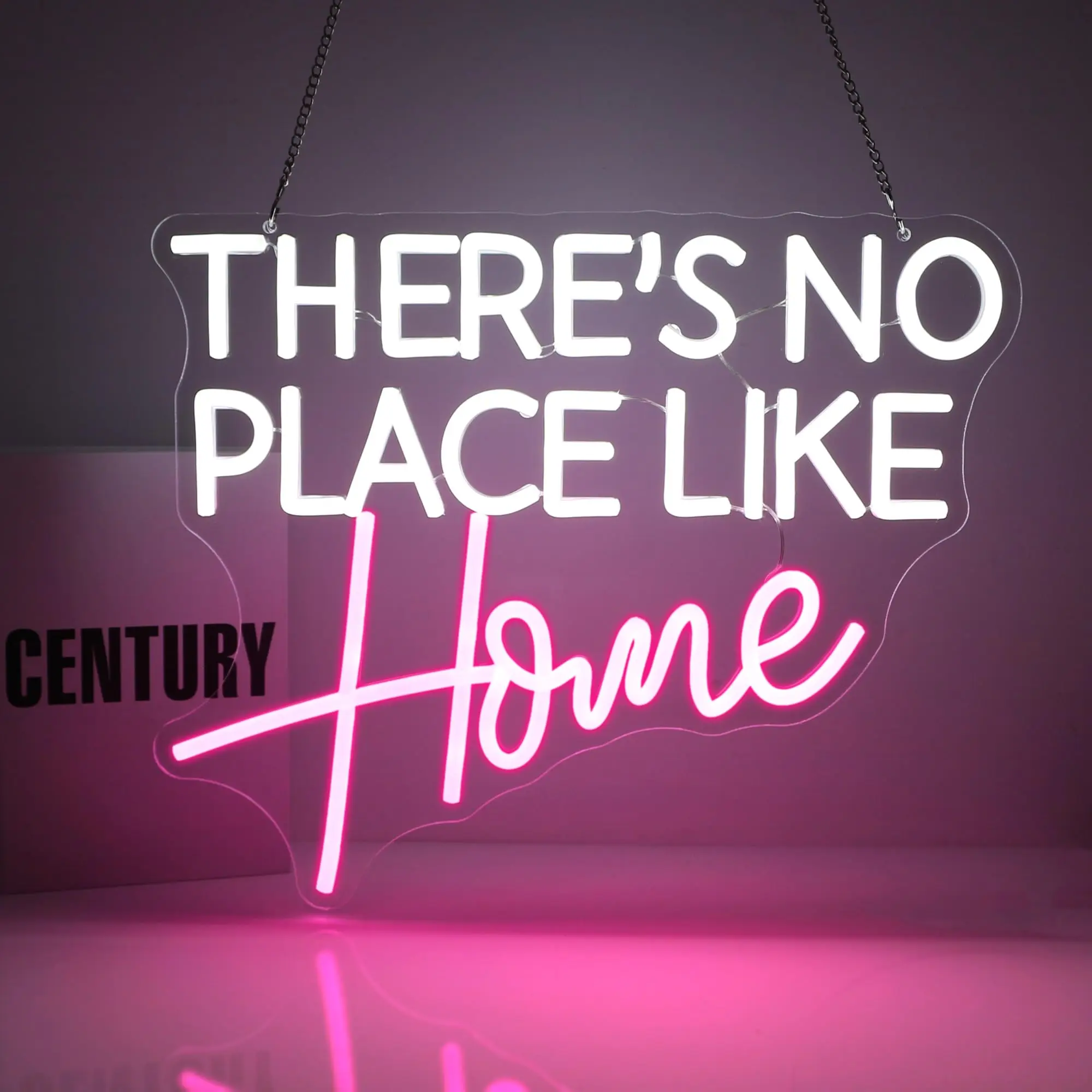 

Неоновая вывеска «Не места как дом» Светодиодные неоновые огни Неоновые вывески для декора стен Светящаяся вывеска для дня рождения Клубный подарок