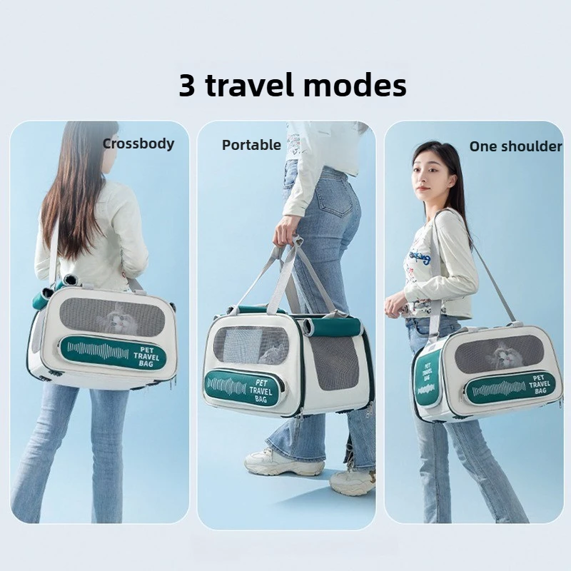 

Spacious Cat Carrier Backpack Breathable Pet Bag for Travel Lightweight Shoulder Bag Dog Car Supplies Large Capacity