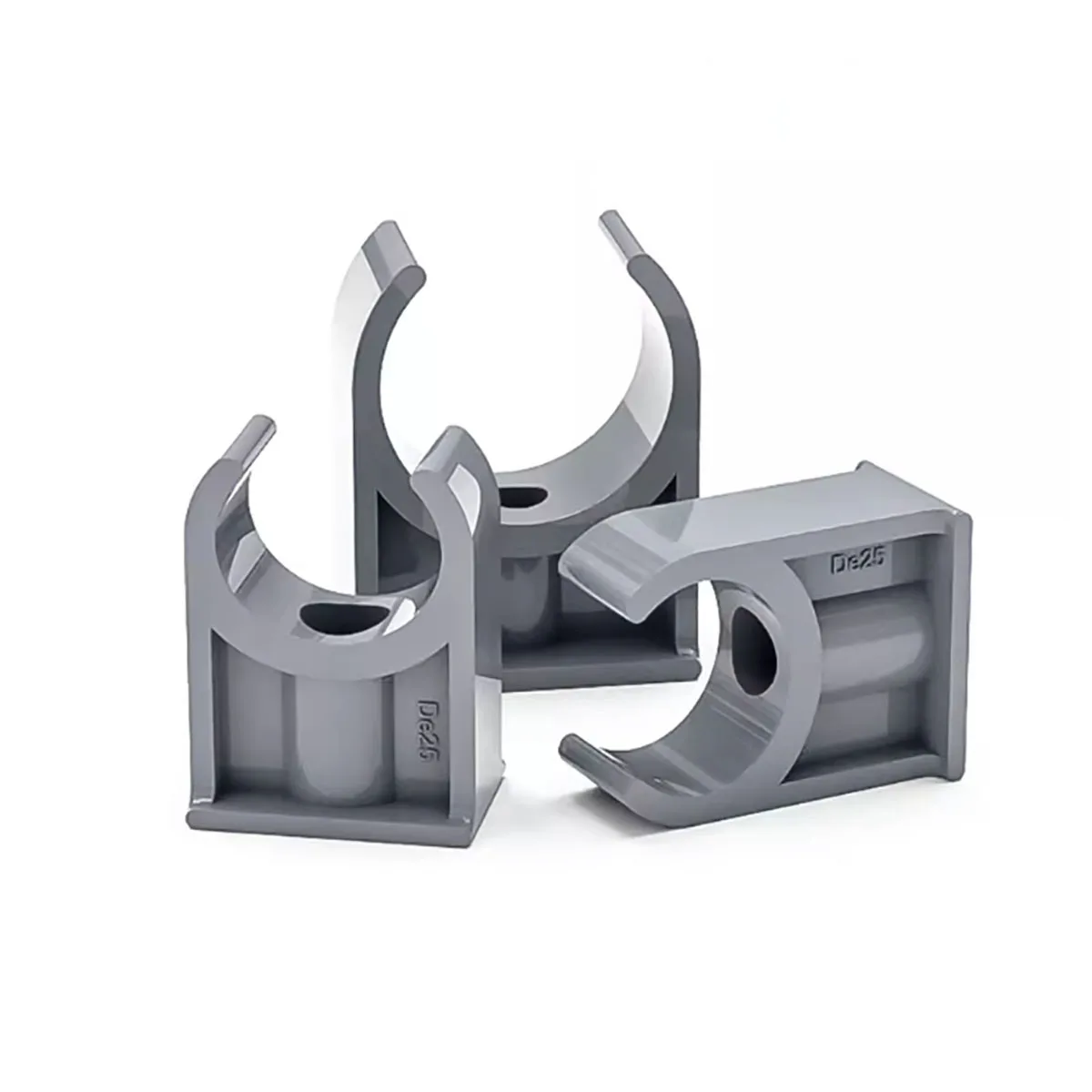 

Grey PVC Plastic U-shaped Clamp Frame Garden Water Pipe Joint Irrigation Fittings 20/25/32/40/50/63/75mm