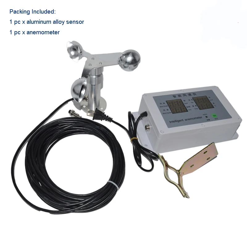 

Tower Crane Wind Alarm Device Controller Wind Meter Sensor Anemometer Display Engineering