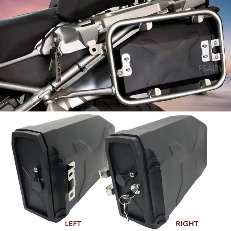 Motorcycle Box Decorative Toolbox 5 Liters Tool Box Left Right Side Bracket For BMW R1200GS LC Adventure R1250GS ADV 2014-2023
