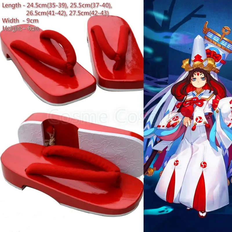 

Cos Onmyoji SR Vampirella Cosplay Shoes Sandals The Way of Yin and Yang AobouzuCV Kurodooji Evil Shikigami Sakura ICHIMOKU REN