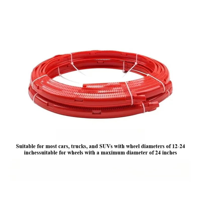 

Universal 4pcs/set Automotive13-24" Track Rim Scratch Resistant Decorative Protective Ring Strip Decorative Exterior Accessories