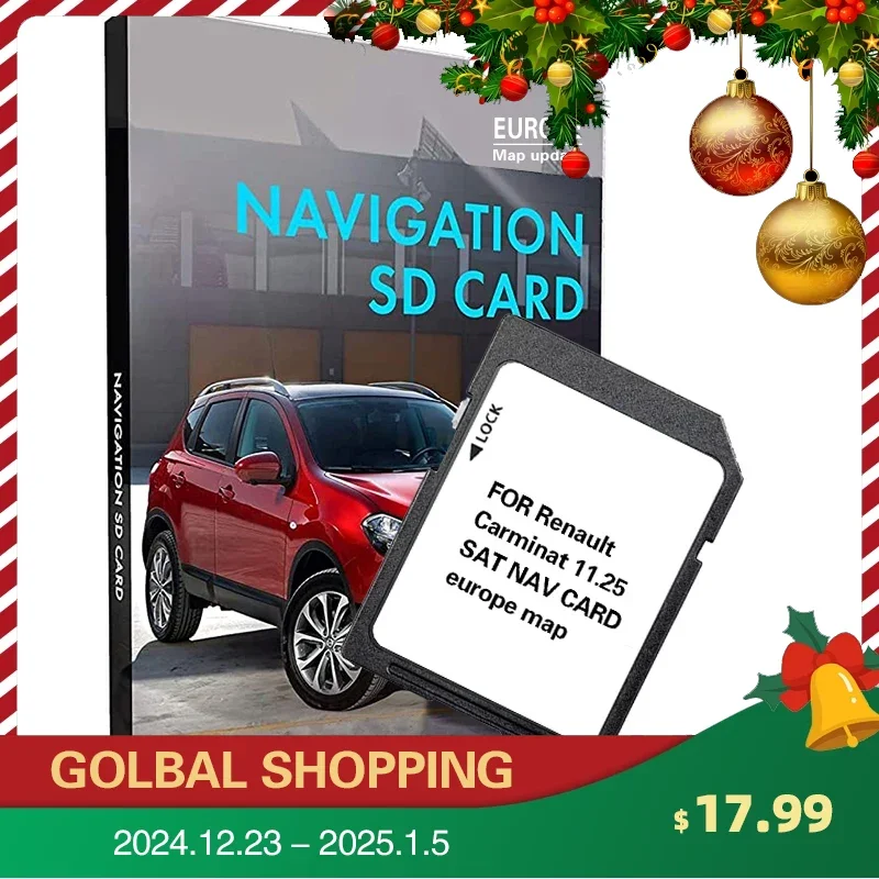 Carminat 11.25 Sat Nav Navigation SD Card for Renault Koleos Mascott Carminat Europe 2024 Newest Map 8201753026