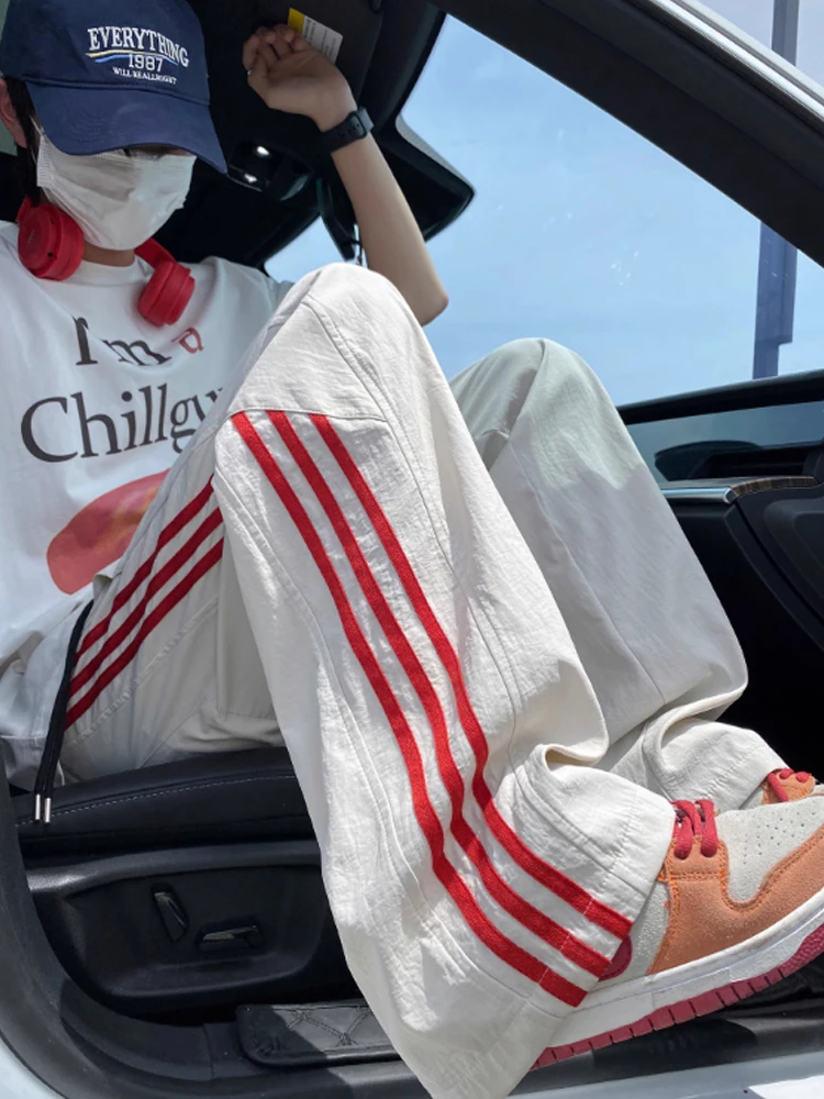 

Легкие футболки American Sle, мужские летние брюки, модные легкие широкие спортивные брюки High Street Qui Dry