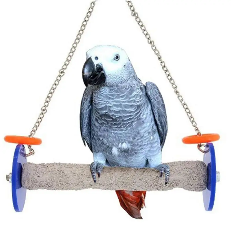 

Женская Удобная игрушка-окунь, Ранняя жевательная игрушка И Трапециевидные качели, подставка-окунь для попугаев