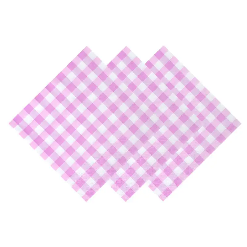20 Blatt bunte Gingham-Einweg-Papierservietten, weich und saugfähig, für Picknicks, Geburtstage, Hochzeiten, Feiertage und Tischdekorationen – Detail 17