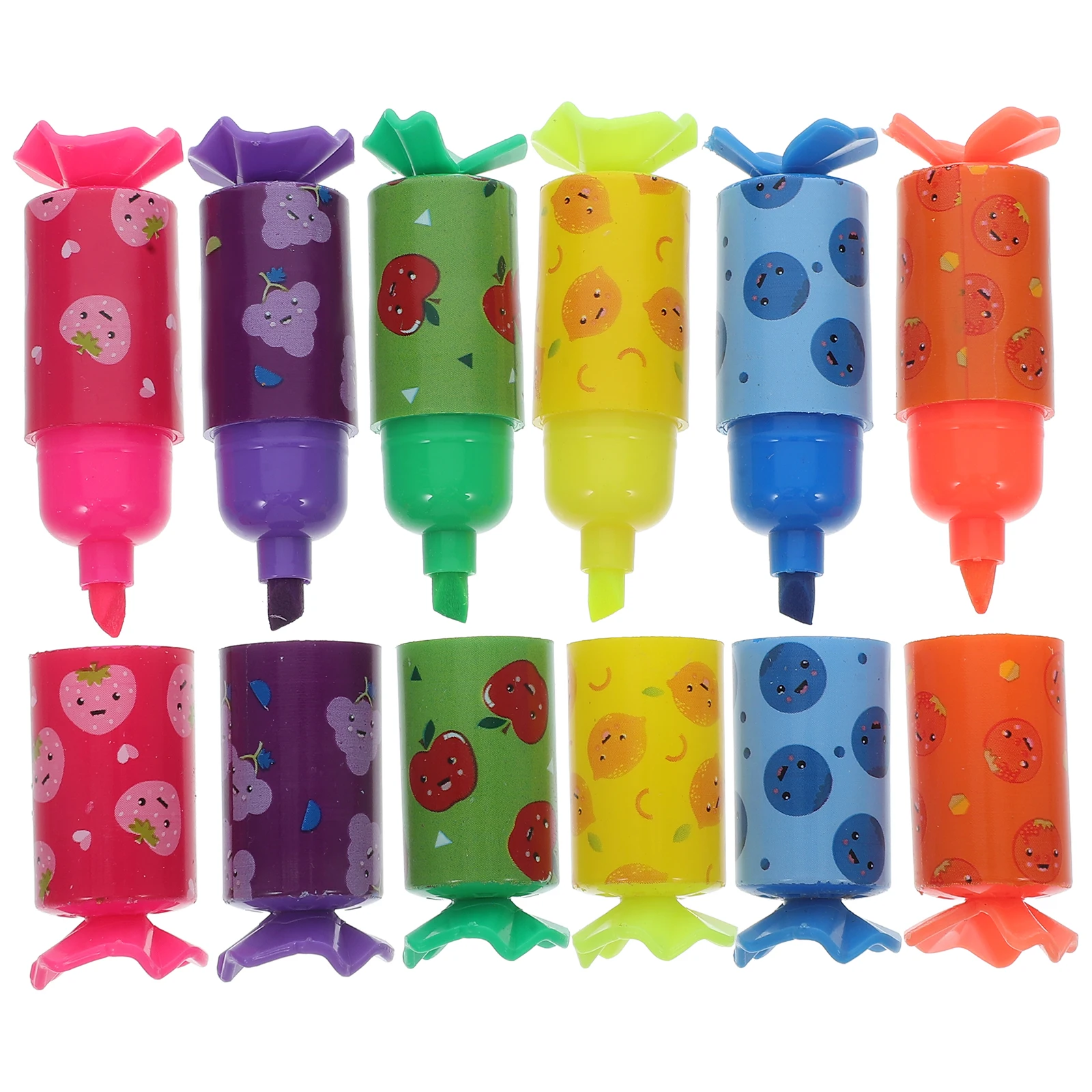 

30Pcs Mini Candy Highlighters Pastel Colors Portable Student School Supplies Cute Marker Pens Mini Color Highlighters