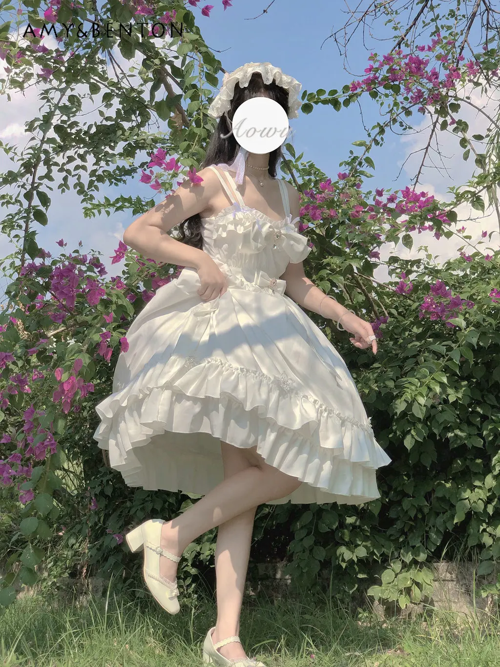 

Elegant Solid Solor Mid-Length Dress Solid Color White Dress 2023 New Summer Women's Dress for Women