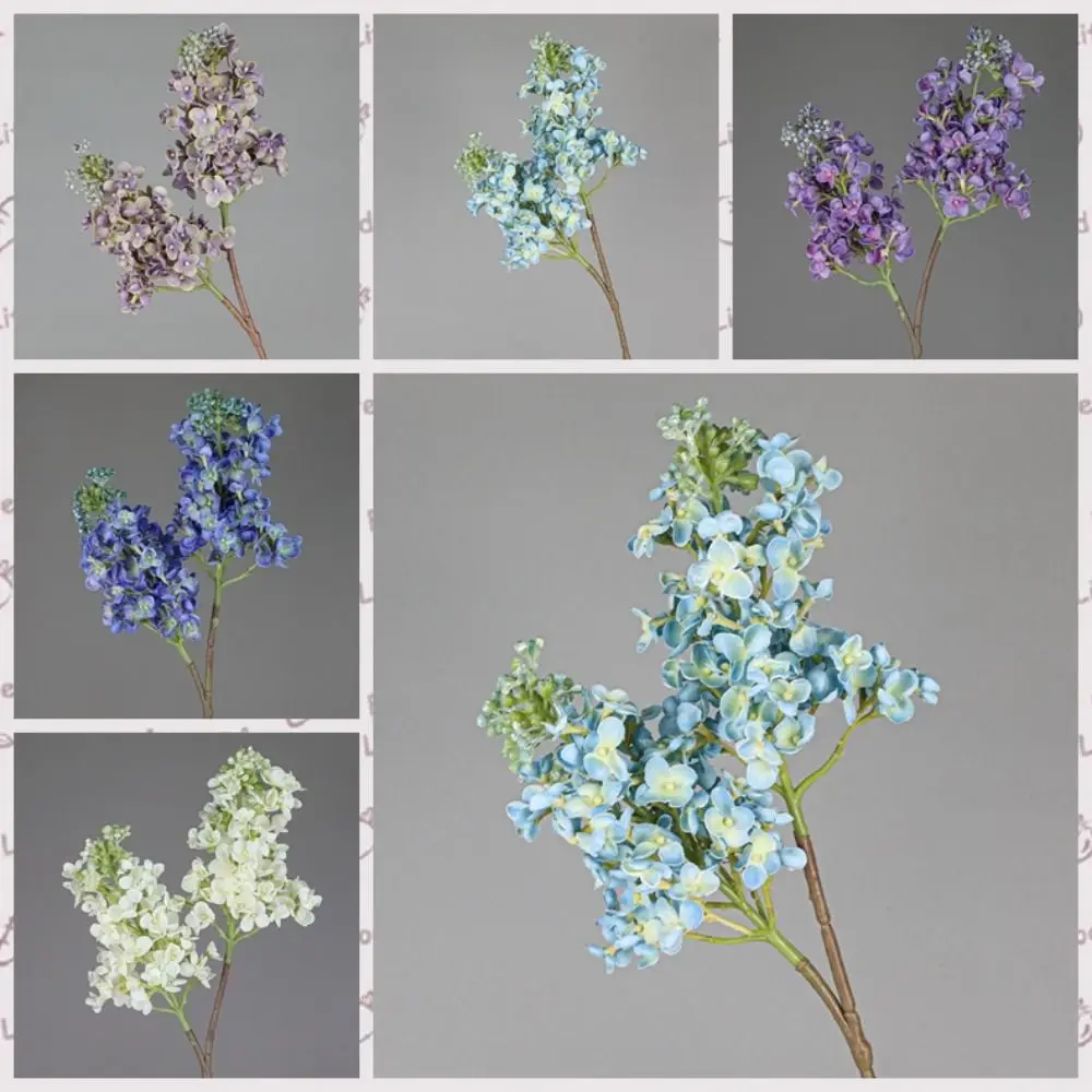 

Real Touch Artificial Lilac Flower Elegant Handmade Silk Lilac Flower Branch Luxury Fake Flower Shop Hotel Decoration