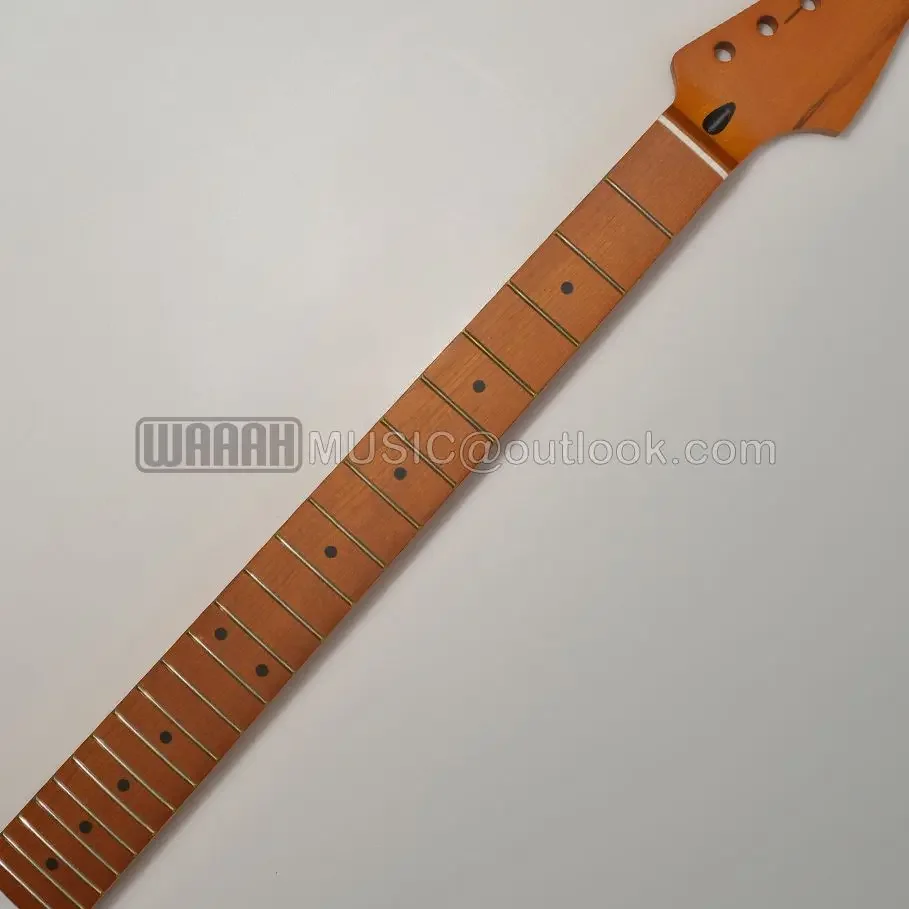 22 Frets TL Style Roasted Maple Guitar Neck with Maple Fingerboard For TL Electric Guitar Replacement ST Guitar Neck