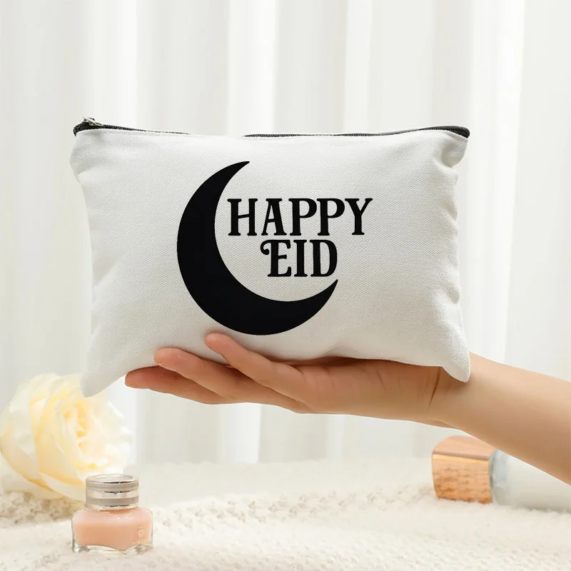 Ramadan Supplies Al Fitr Party Decoration Eid Mubarak Gift Bags Ramadan Gift Makeup Bag for Muslim Eid Gifts Mubarak Make Up Bag