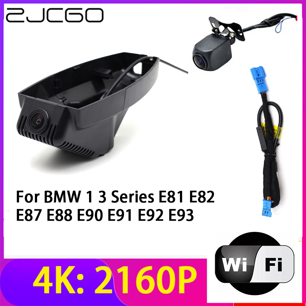 ZJCGO 4K 2160P Dash Cam Car DVR Camera 2 Lens Recorder Wifi Night Vision for BMW 1 3 Series E81 E82 E87 E88 E90 E91 E92 E93