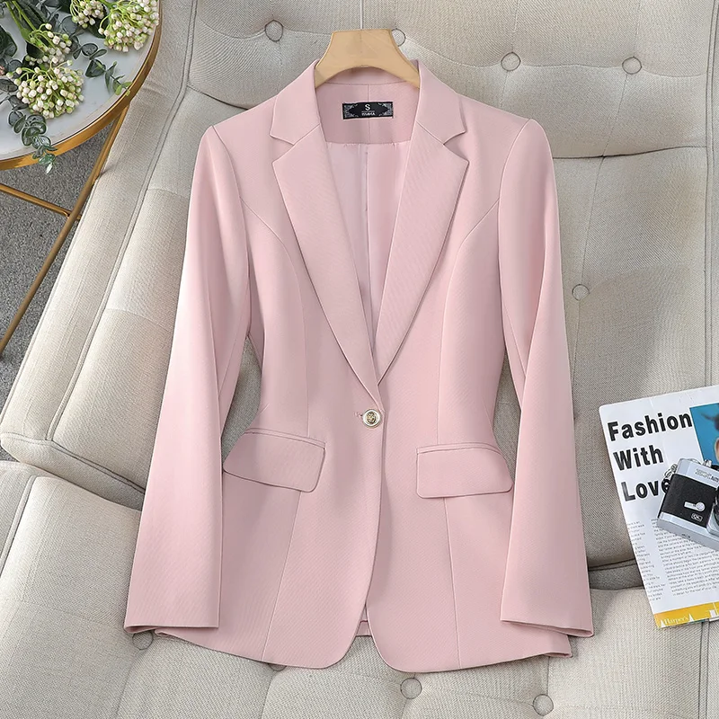 ZJYT Korean Fashion Blazers Feminino Women\'s Coat Jacket New Autumn Outerwears Elegant Office Lady Casaco Plus Size Veste Femme