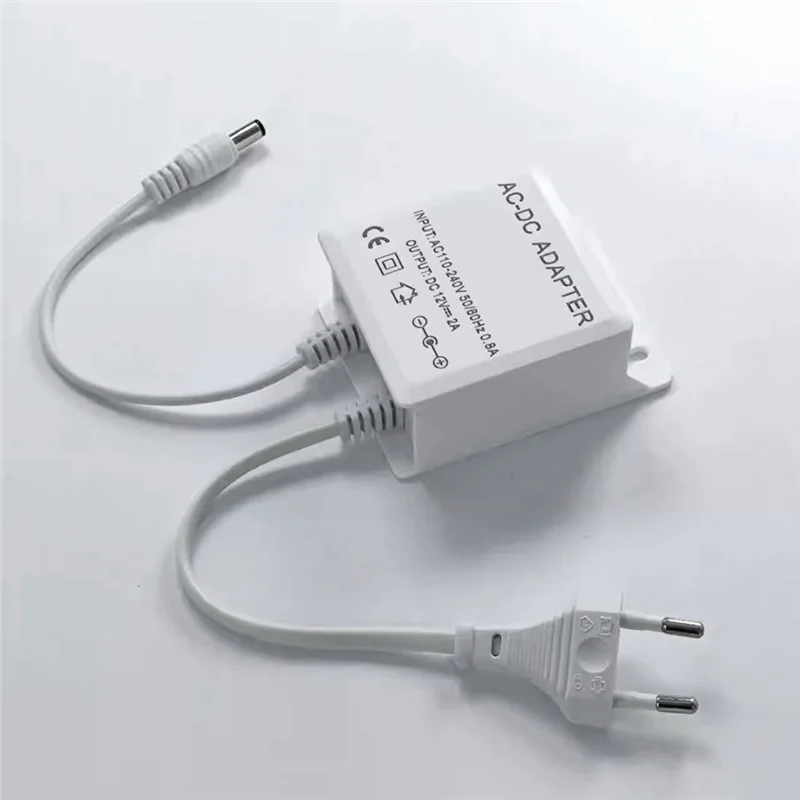 방수 전원 공급 장치 충전기 12V DC 출력, CCTV, AHD, 아날로그, IP 보안 카메라용 AC 100-240V 입력 EU PLUG-POS