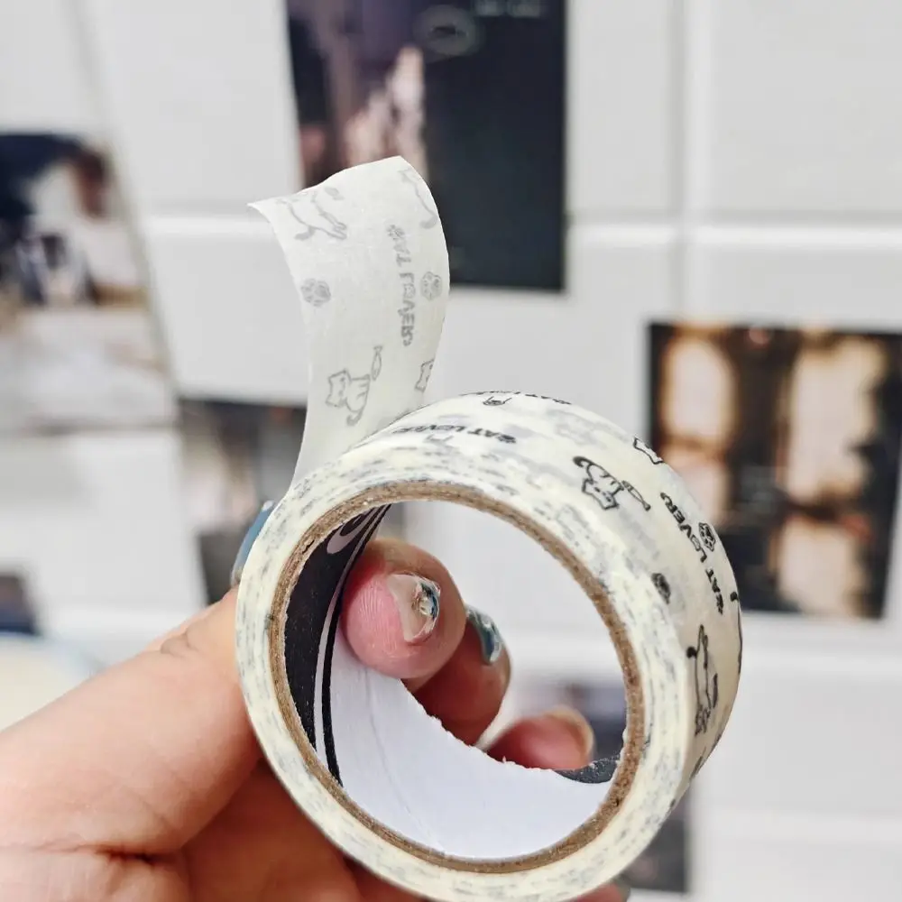 Cat Pattern Bead Positioning Tape Fixed High Temperature Resistant Baking Cloth Tape Hand Torn No Trace Bead Sticker
