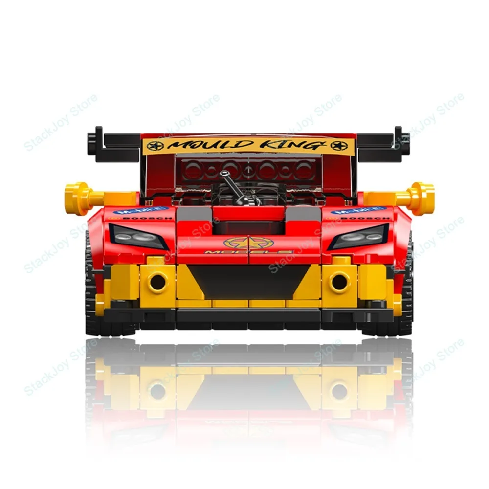 MOULD KING 470pcs Hypercar City Car Building Blocks Kendaraan Balap Teknis Olahraga Mainan Edukasi Dekorasi Hadiah Natal