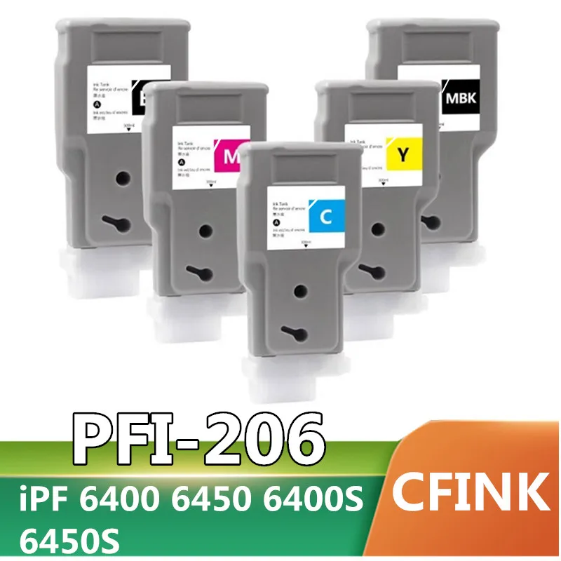 

206 PFI 206 PFI-206 compatible Ink Cartridge For Canon iPF 6400 6450 6400S 6450S Printer 300ml Pigment Ink