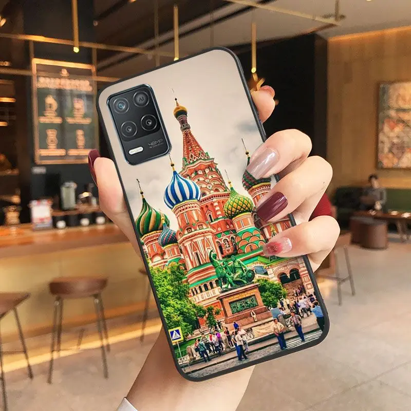 russia red square Moscow Phone cover For oppo Realme C55 4G C21Y C11 C25Y 10 11pro 10pro plus 8Pro 9i 9pro 5G Cases coque