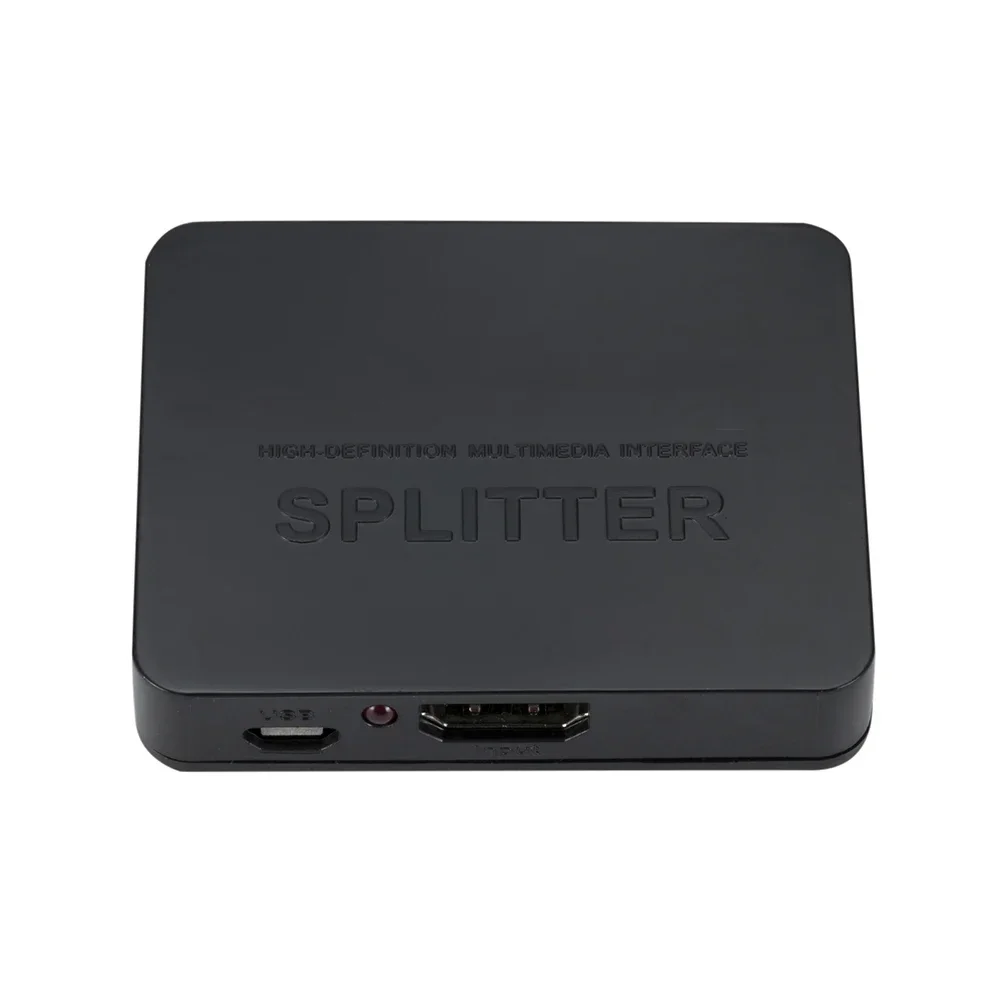 1 in 2 out 1080P 4K HDMI-Compatible Splitter 1x2 HDCP Stripper 3D Splitter Power Signal Amplifier For PS3 Xbox HDTV DVD