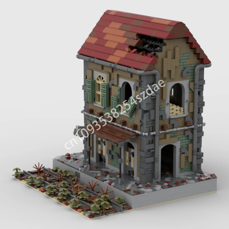 

2474 шт. MOC брошенный поезд, строительные блоки, воображение космоса, игрушка на день рождения, Рождество, подарок, решение проблемы