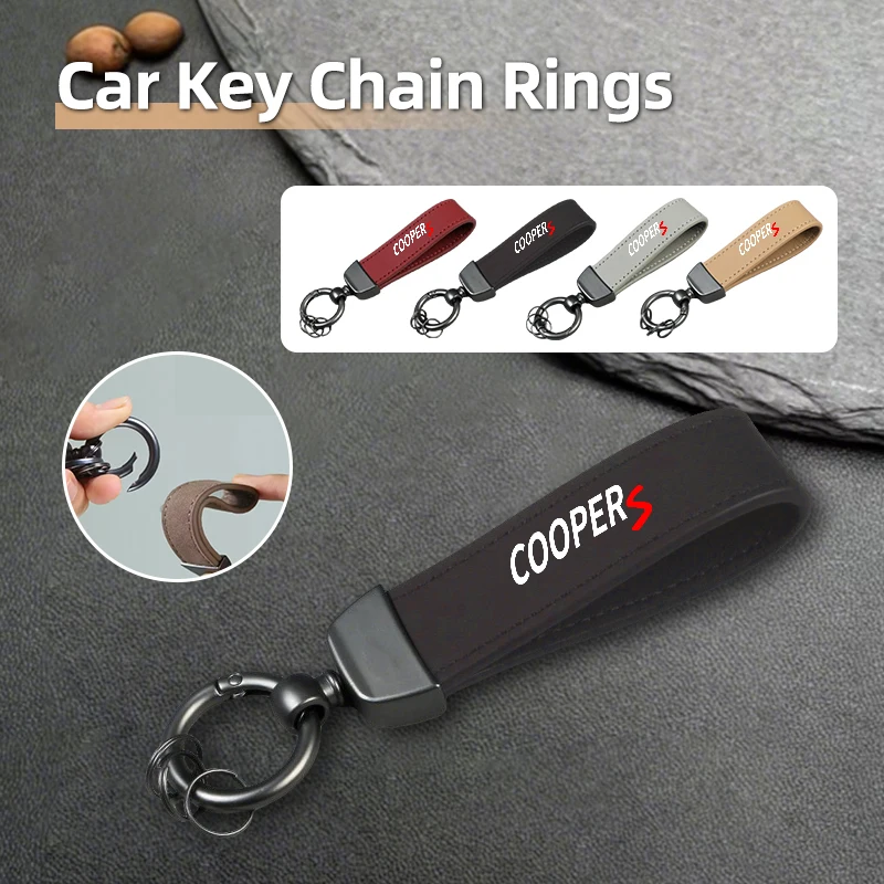 Автомобильный брелок из искусственной кожи, автоаксессуары для MINI Cooper JCW WORKS R55 R56 F55 F56 R57 R58 R59 R60 R50 R53 R52 Clubman Countryma Автомобильный брелок из искусственной кожи, автоаксессуары для MINI Cooper JCW WORKS R55 R56 F55 F56 R57 R58 R59 R60 R50 R53 R52 Clubman Countryma