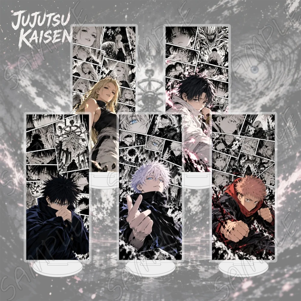 Jujutsu Kaisen Acrylic Stand Figure Satoru Gojo Megumi Yuta Geto Anime Manga Panel Background Model Desk Decor Toy Gift Keychain
