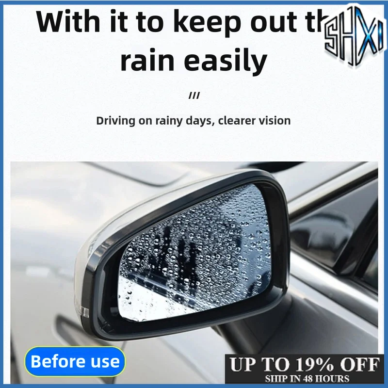 For Xpeng P7 P7i Car Rearview Mirror Rain Eyebrow Sun Visor Shade Cover Protector Clear Vision for Rain Car Mirror Accessories