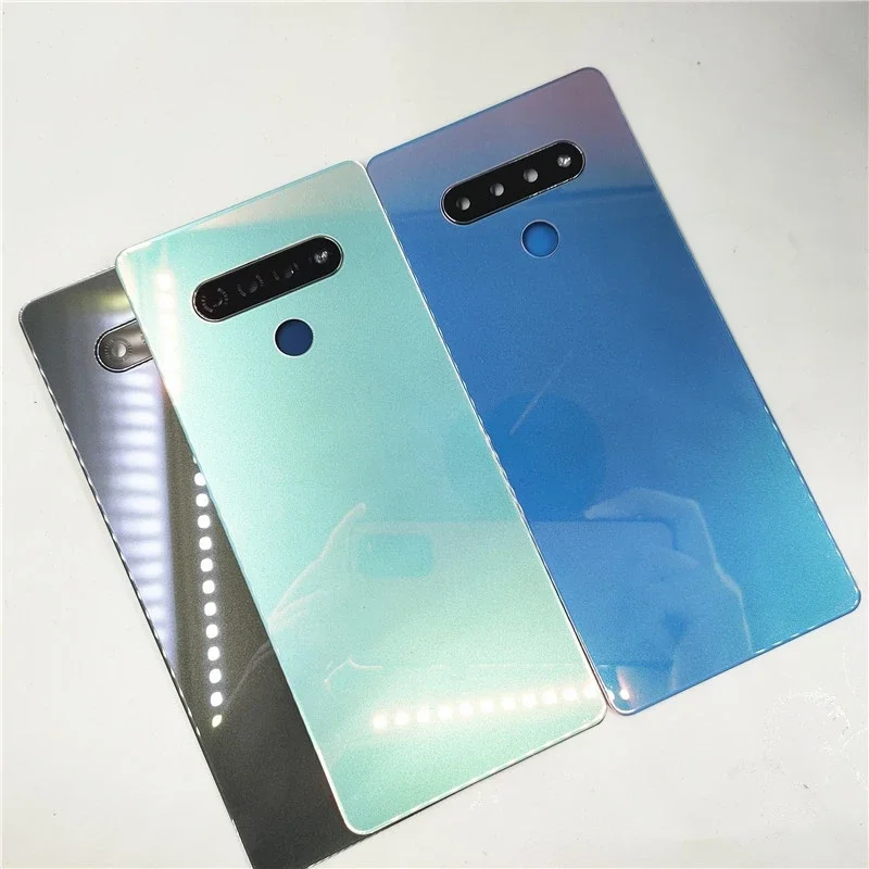 

for LG Stylo 6 K71 Q730 LMQ730 Glass Back Cover Battery Housing Door Replacement Parts With Camera Lens