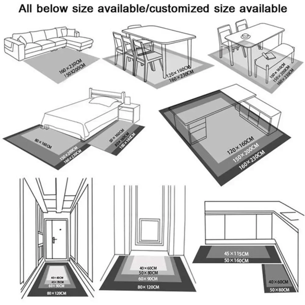 Korridor-Teppich mit visuellem 3D-Effekt, Naturszene-Design, ultra-waschbare, rutschfeste, schmutzabweisende Matte für Flur, Schlafzimmer, Heimdekoration – Detail 1