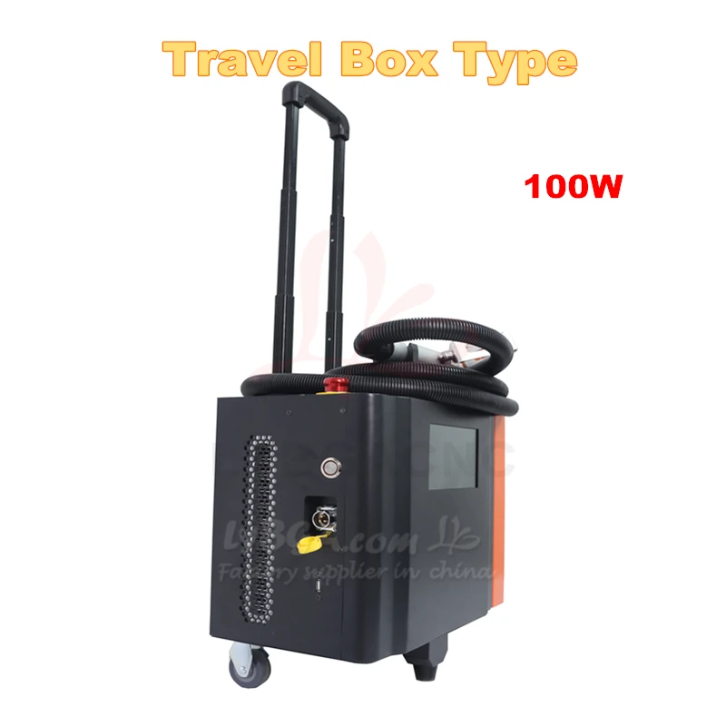 Macchina per la pulizia laser a impulsi da 300 W Dispositivo per la rimozione della ruggine da 200 W Pulitore laser a fibra da 100 W Strumenti puliti senza contatto raffreddati ad aria per metallo