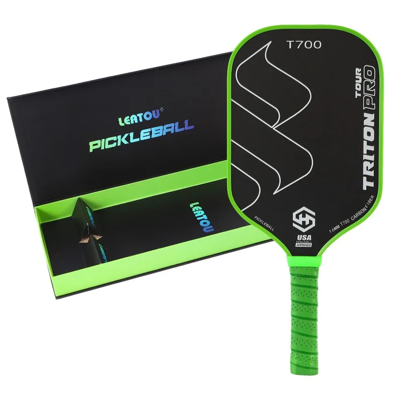 

1pc T700 Pickleball Paddle Carbon Fiber Frosted Rough Silent Color Box Set Coach Game Pickleball Tournament-Use