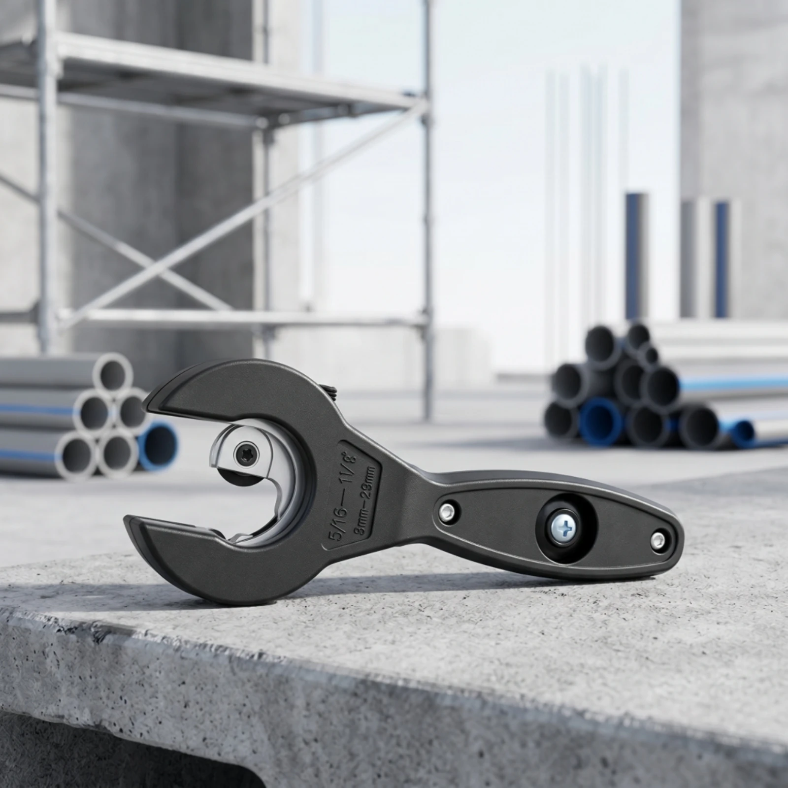 Ratchet Pipe Cutter Labor-Saving Ratcheting Pipe Cutter Cutting Tool Heavy-Duty High-Strength for Plumbers, Plumbing
