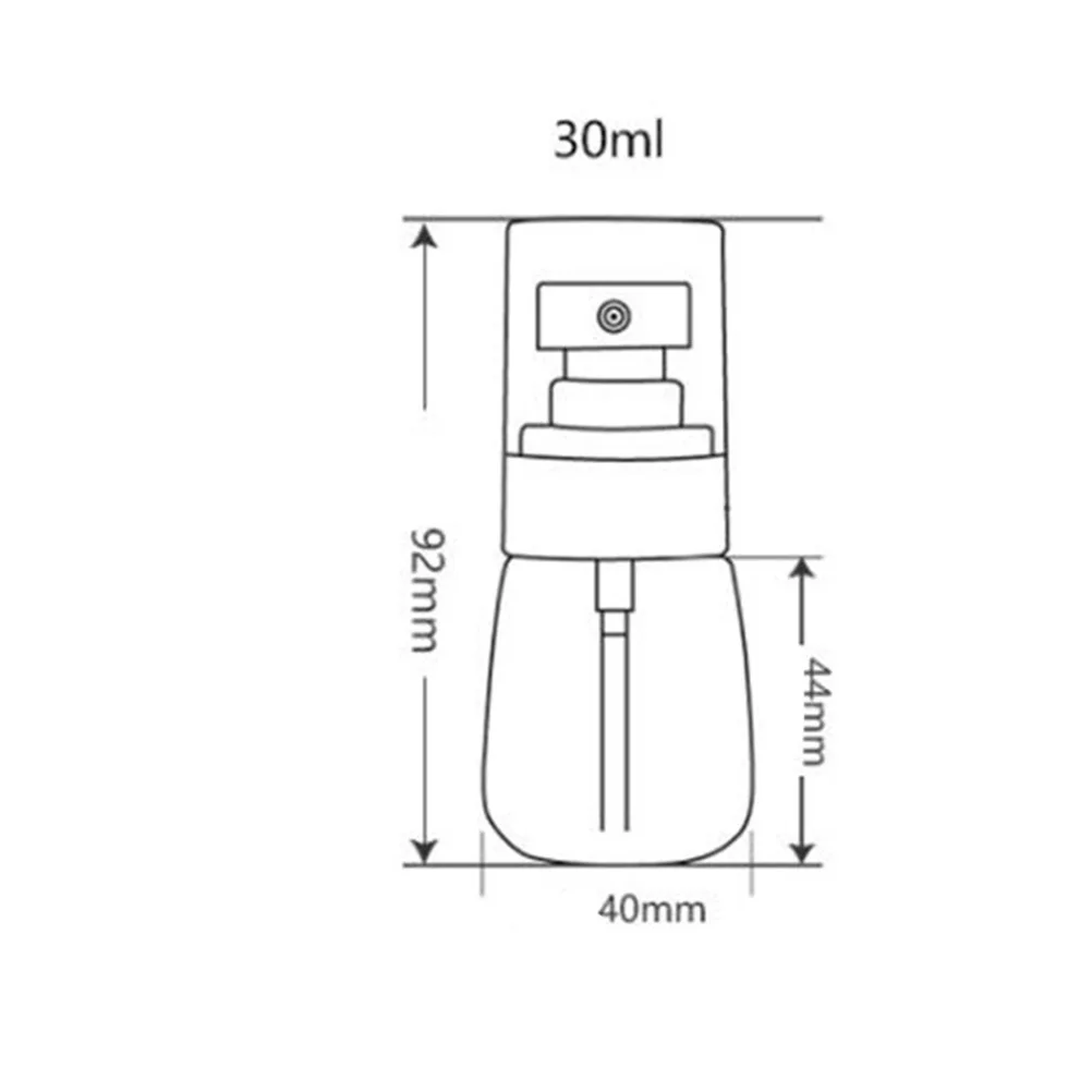

3Pcs Spray Bottles Refillable Press Pump Portable Travel Subpackaging Sunscreen Sprayers Fine Mist Transparent