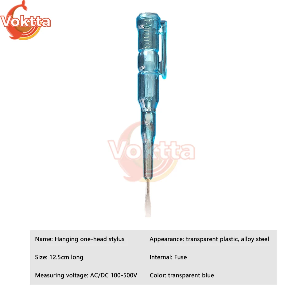 AC100-500V DC100-500V Intelligent Voltage Tester Pen Electric Screwdriver Induction Test Pencil Voltage Detector Circuit Tester