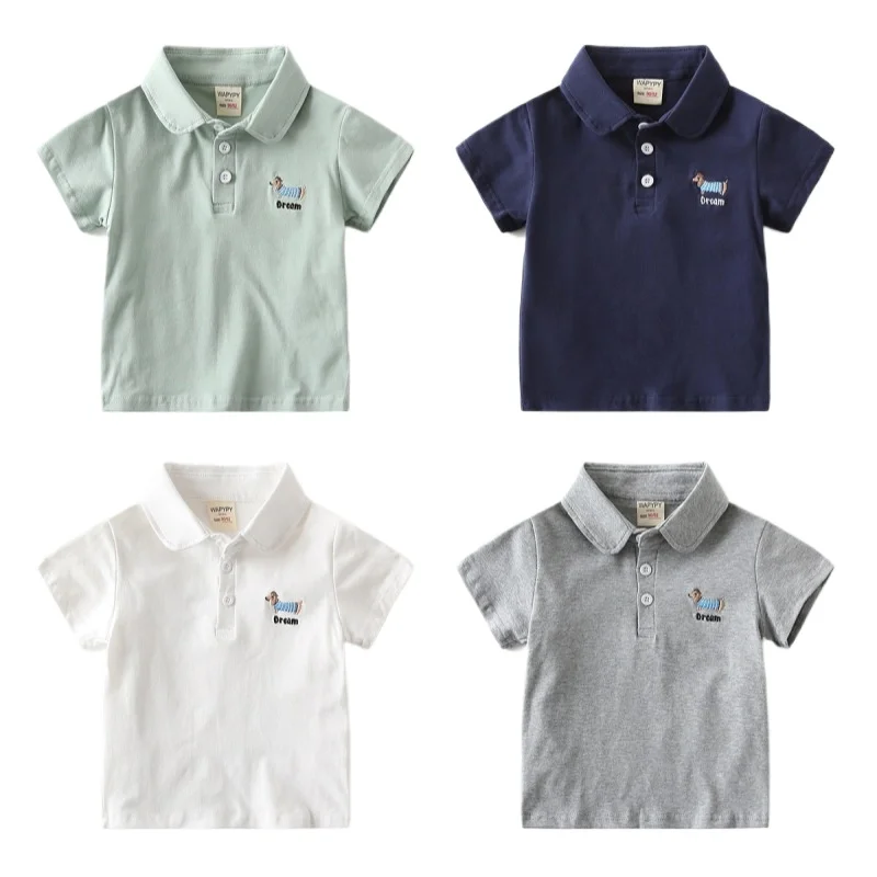 

Toddler Boys Polo T-shirts Kids Tops Tees Summer Children's Clothes