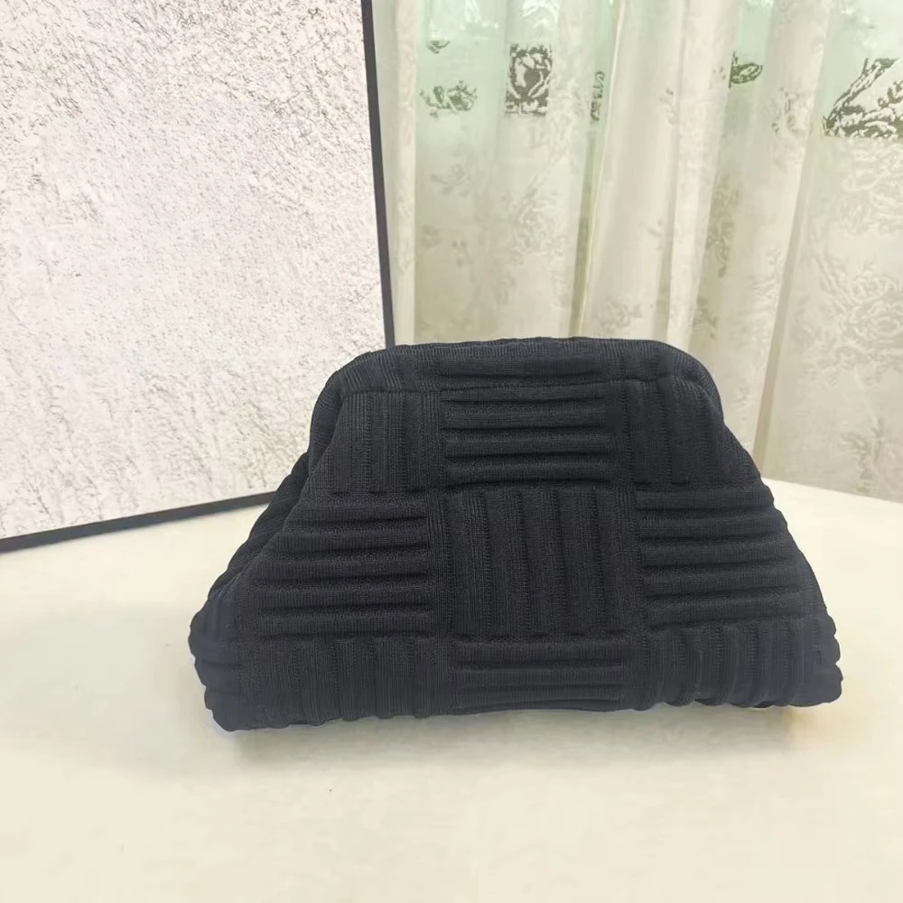 Europäische und amerikanische Bestseller-Clutch-Tasche mit großem Fassungsvermögen, vielseitigem Strickmuster, für den Alltag und den Abend. – Detail 7