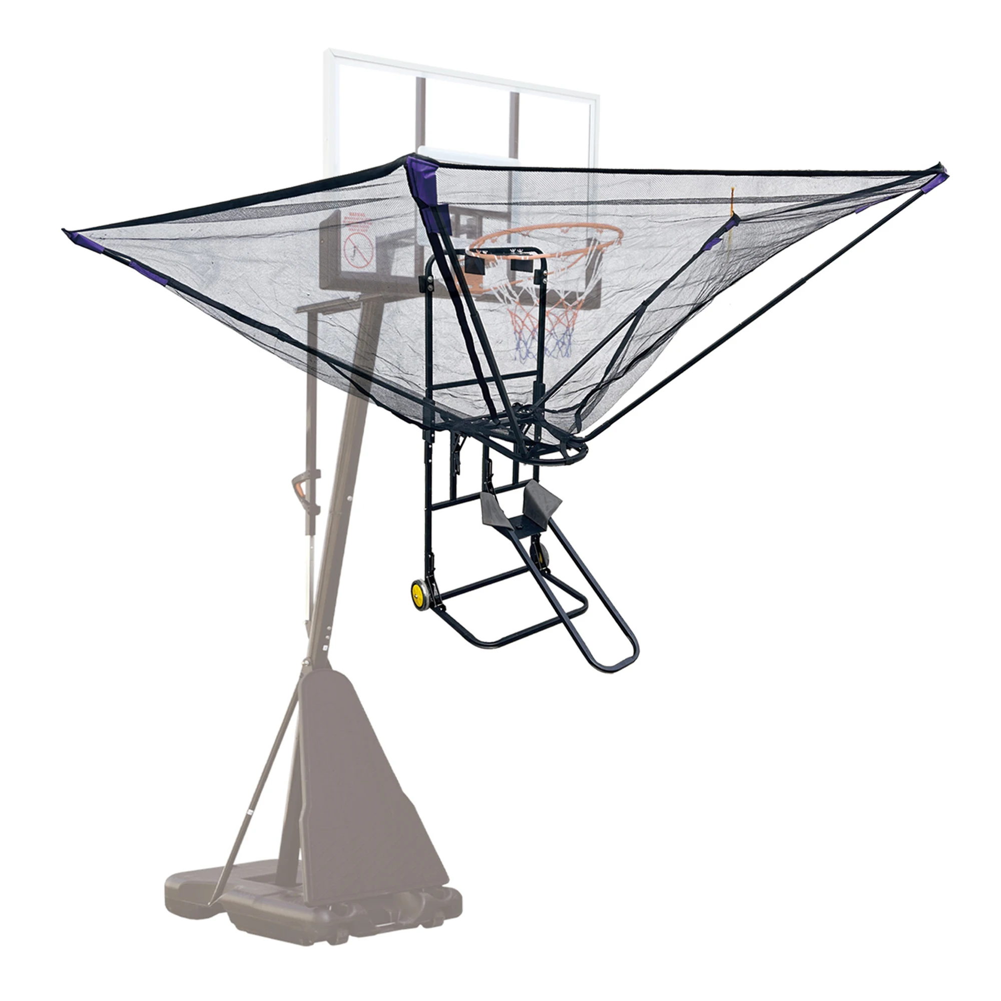 Basketball Shot Trainer Rebounder with Net Return System Basketball Rebounder Return System Training Equipment