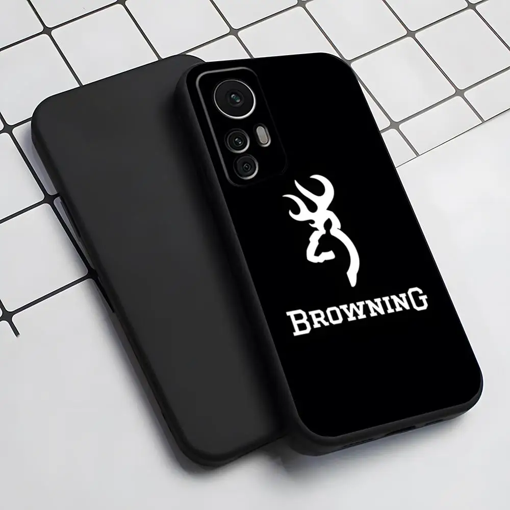 B-Browning Guns Cell Phone Case for Xiaomi 13 12 11 9T 11T 9SE 11i Lite Ultra Note10 Poco F3 M4 GT Pro Cover