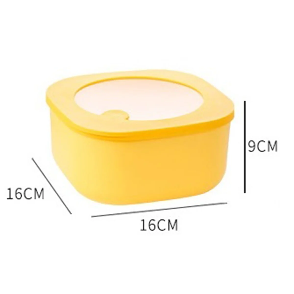 صندوق غداء قابل للتبريد في الميكروويف، صندوق حفظ طازج، صندوق غداء طعام مرئي، وعاء مختوم، صندوق غداء B SQ