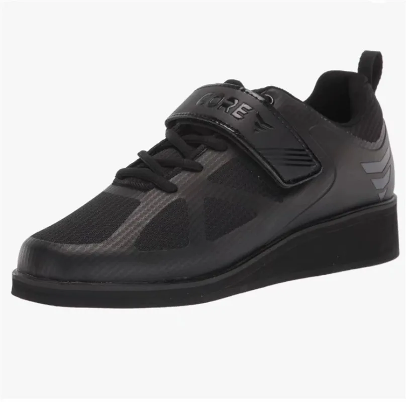 Chaussures de levage de poids pour hommes, chaussures de squat de qualité supérieure, chaussures de sport d'intérieur noires, chaussures de sport design pour hommes, nouveau, 2024