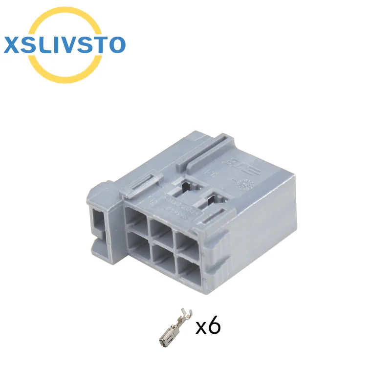 1/5/10/20 Sets 6 Pin 1-965641-3 1-965640-3 Auto Audio Socket BCM Computer Amplifier Plug Connector AC Assembly For Benz BMW