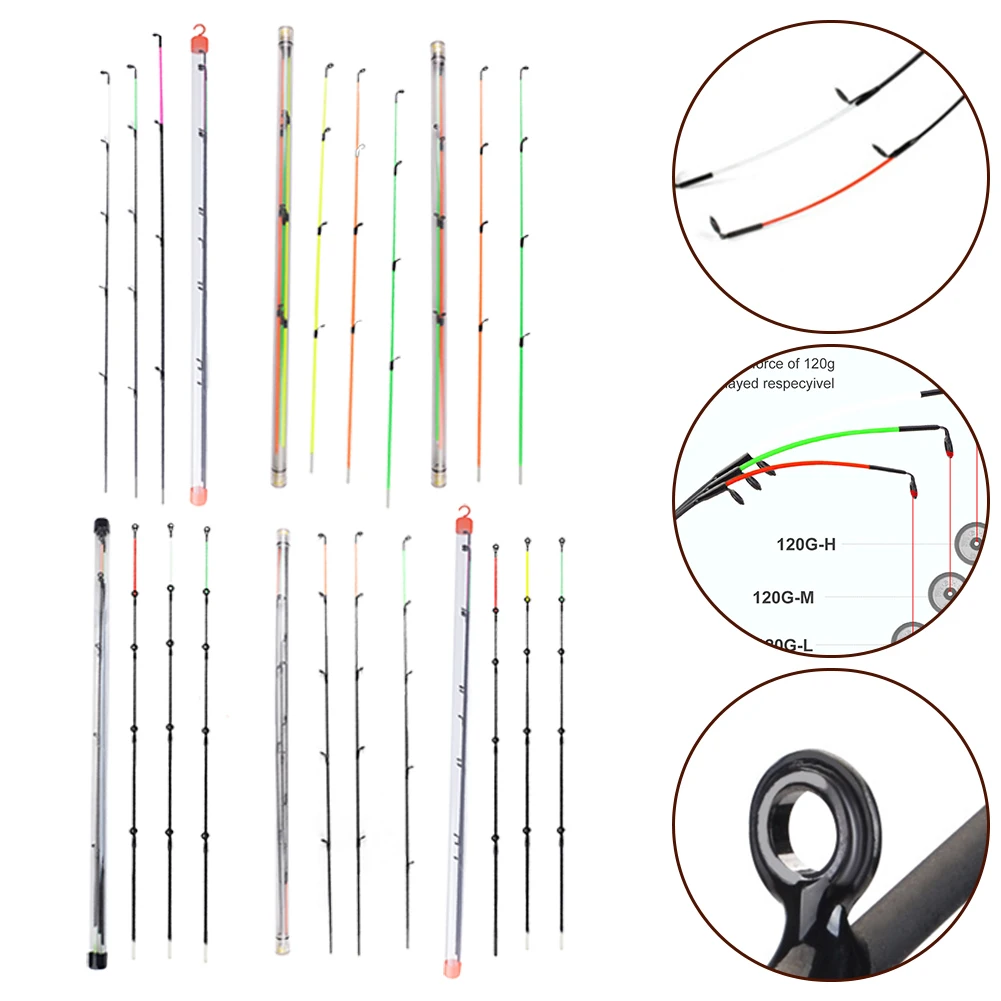 1 Set Karpfenrute Top Spitze Carbon M/L/H 50-120g Multifunktionale Feeder Karpfenrute Top Spitze Angelgerät Zubehör