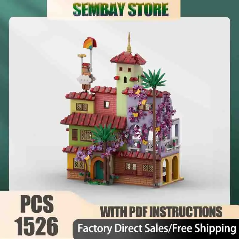 Modulair stadsgebouwmodel Moc-bouwstenen Modulair grotere residenties Technologieblokken Kerstmis DIY-speelgoed Constructiegeschenken