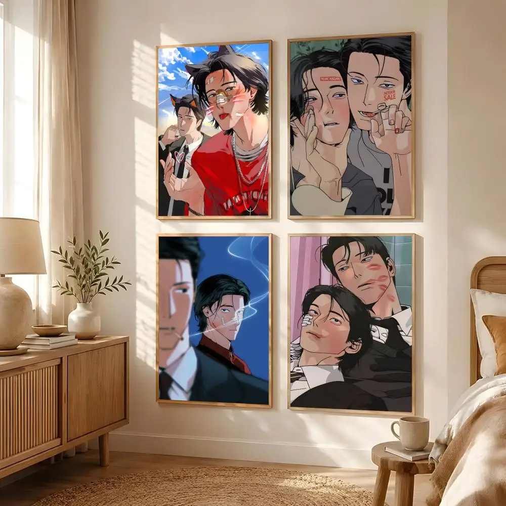 BL Webtoon Master Peace Poster Poster All-match HD Waterproof Self-Adhesive Wall Art Sticker For Home Bedroom