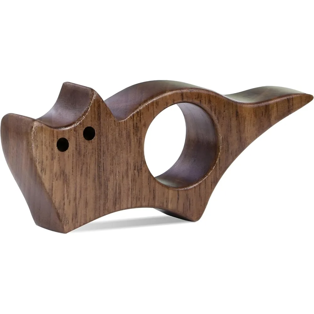 Sujetador de Páginas para Libros con Forma de Gato, Soporte de Madera de Nogal para Lectura, Regalo para Amantes de los Libros, Sujetador de Páginas con Forma de Pulgar y Accesorios de Lectura