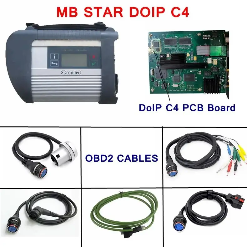 

Best Quality DoIP MB STAR C4 plus Car Diagnosis Tools DAS Programmer 09.2023 Internal WiFi C4 SD MB Car Truck Tester